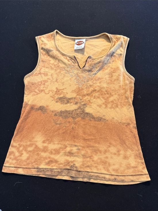 Harley-Davidson Tops - Harley-Davidson Women's Tank Top in Rust and Tan Burnout